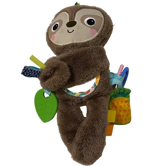 Bright Starts Playful Pals Slingin' Sloth Plush Take Along Activity Sensory Toy - Picture 2 of 4